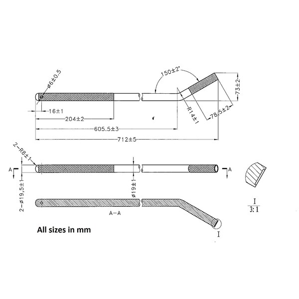 Mytee Products 28in Winch Bar Auto Hauler Tie Down Bar f Car Carrier Car Hauler Chain Straps, 20PK CWBC-Sx20 - main