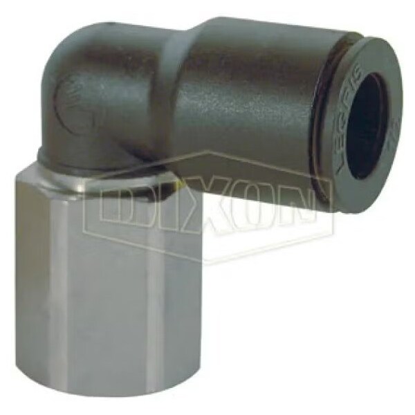 Dixon Legris by Push-In Elbow, 1/4 x 5/32 in Nominal, FNPT x Tube, 290 psi Pressure, Brass/Nylon, Domesti 30090414 - main