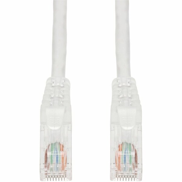 Add-On 7FT WHITE CAT 6A PVC ETHERNET CABLE SNAGLESS EASY CLEAR BOOT TAA RJ-45 M/M ADD-7FCAT6A-WE-TAA - main