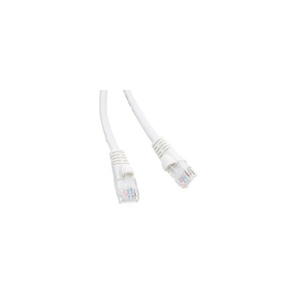 Cable Wholesale Cat6 White Copper Ethernet Patch Cable, Snagless/Molded Boot, POE Compliant, 75 foot 10X8-09175 - main