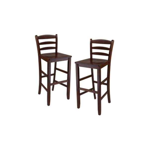 Winsome Trading Stools, 94249 Set of 2 30 in. Bar Ladder Back Stool 94249 - main