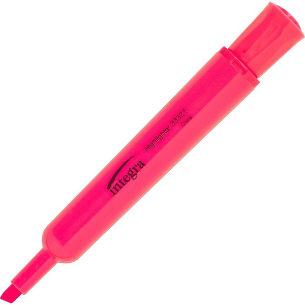 Integra Highlighter, Felt-Tip, Non-Refillable, PK12 ITA33321 - main