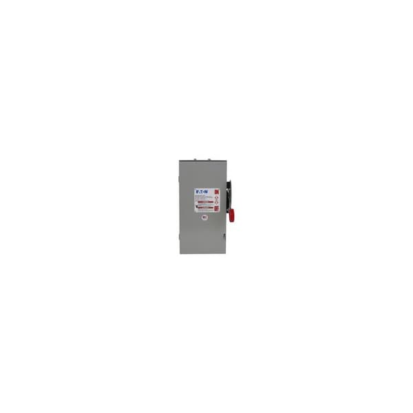 Eaton Cutler-Hammer Safety Switch, Fusible, Single Phase, NEMA 3R, Steel DH321FRK - main
