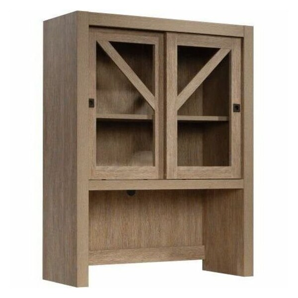Sauder 12.76 in D X 42.24 in H, 32.99 in W X Engineered wood, Glass 432889 - main