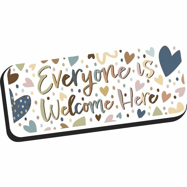 Ashley Magnetic Whiteboard Eraser, ''Everyone is Welcome Here'' 09979 - main