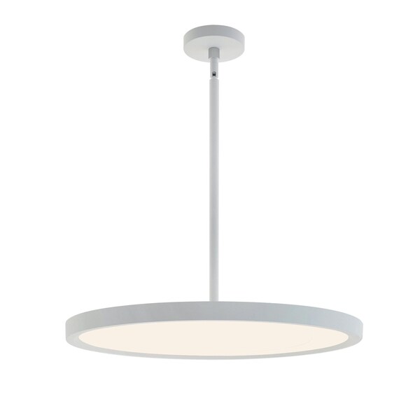 Afx Edge Round, LED Pendant, 24"W, 120-277V, 2700K/3000K/3500K/4000K/5000K Adj. Color Temp, Satin Nickel EGRP24LAJUDSN - main