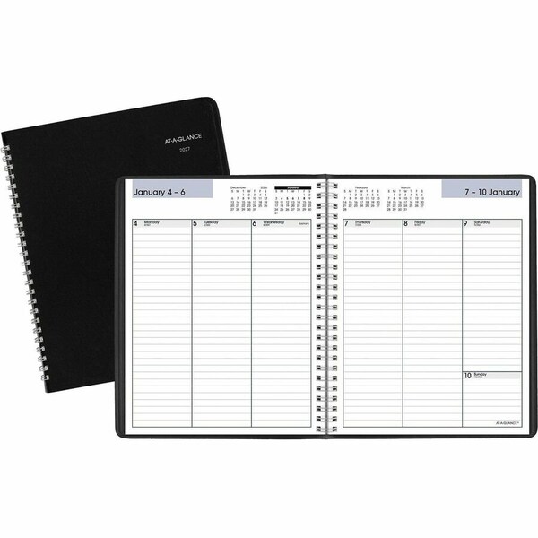 At-A-Glance Weekly Planner, 8.75 x 7, Black, 2022 G59000 - main