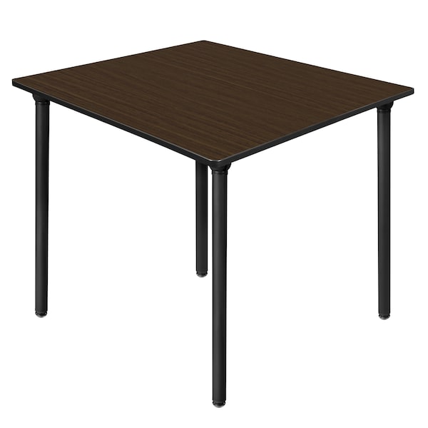 Regency Square Kee Large Breakroom Table, 48 in W, 48 in L, Neo Walnut TBF4848NWBK - main