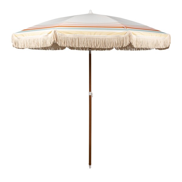 Picnic Time Family Of Brands Summerland 6.5 ft. Portable Beach Umbrella, Waikiki Stripes 816-01-368-000-0 - main