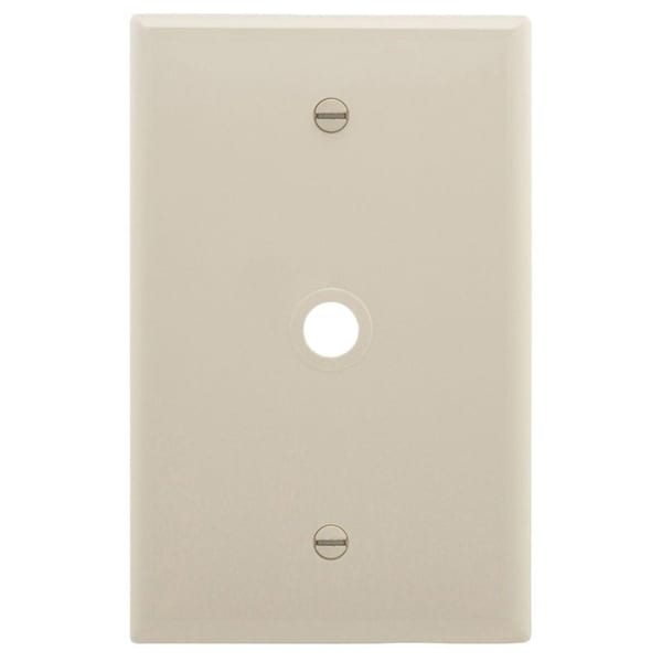 Eaton Wiring Devices Wallplate, 4.87 in L, 3.12 in W, 1 -Gang, 1 -Port, Polycarbonate, Light Almond PJ11LA - main