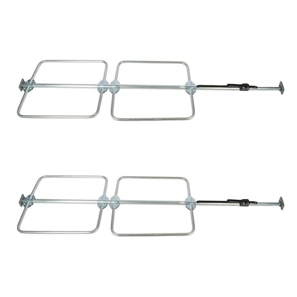 Mytee Products Mytee Products 2Pack Cargo Load Lock Bar Kit - Steel Ratcheting 89-105 w/Bolt-On Hoop Set 1Round DV-GST-Hoop-Kitx2 - main