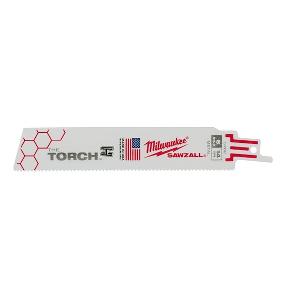 Milwaukee Tool 6" 14 TPI The Torch SAWZALL Blades (5 Pk) 48-00-5782 - main