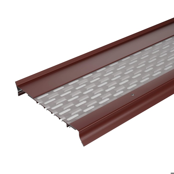 Waterlock Goldguard 5" K-Style & Box Gutters Aluminum/SS Gutter Guard, Scotch Red, 25ft WG-5KS-025-SCR - main
