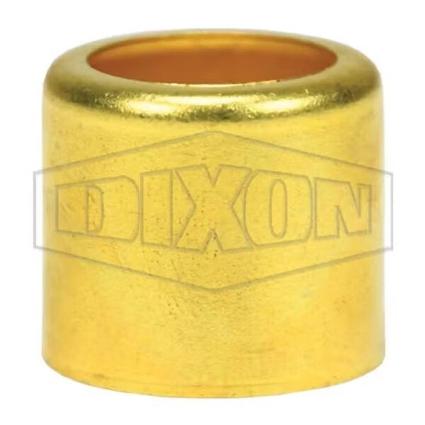 Dixon Ferrule, 1.275 in Nominal, 7/8 in L, Brass, Domestic BFMW1275 - main