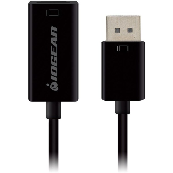 Iogear Active Display Port To HDMI Adapter With 4K Support GDPHD4KA - main