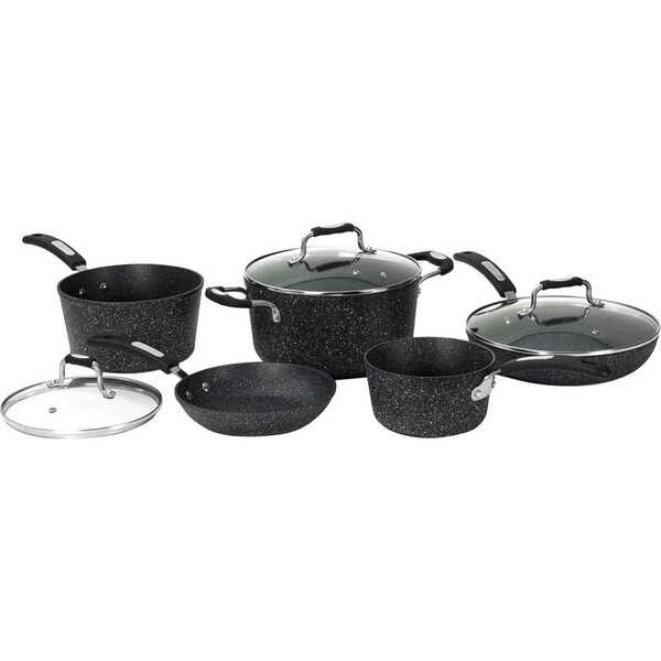 The Rock By Starfrit THE ROCK 8pc Cookware Set with Bakelite Handles 030930-001-0000 - main