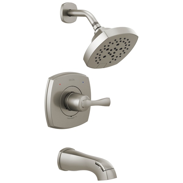 Delta Stryke 14 Series Tub and Shower, 4.19 in, Lumicoat Stainless T14476-SS-PR - main
