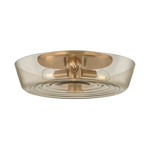 Troy Lighting 1 Light Shore Flush Mount Patina Brass/Slate Gesso C7216-PBR/GSL - main