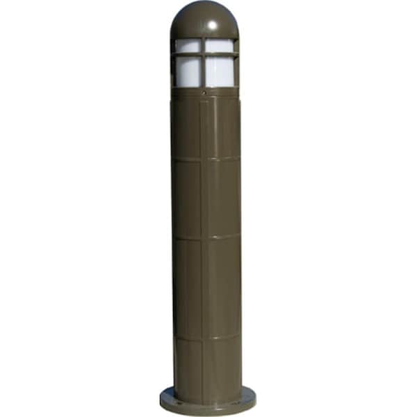 Feeltheglow 60W 120V Fiberglass Bollard, Bronze - 41.84 x 10.25 x 10.25 in. FE2946958 - main