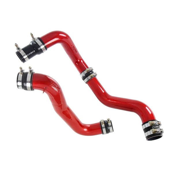 Hps Performance Stainless Steel Intercooler Charge Pipe Kit (Cold and Hot Side), Red, 17-150R - main
