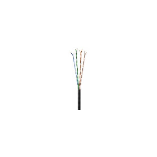 Cable Wholesale Bulk Slim Cat6a Black Ethernet Cable, 28AWG Stranded Copper, UTP, Spool, 1000 foot 13X6-622MH - main