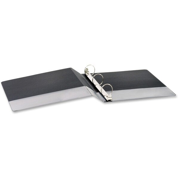 Business Source Basic Round Ring Binders, Black, 4PK BSN28552BD - main