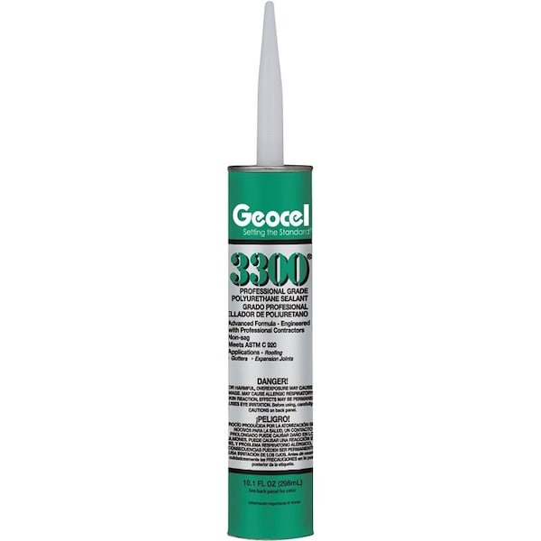 Geocel 3300 Series Polyurethane Sealant, Black, Liquid, 10.1 oz Cartridge 68103 - main