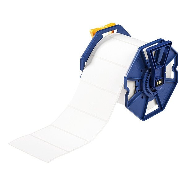 Brady Printer Label, 4 in Label W, 2 in Label H, 750 Labels per Roll J-55-2475 - main