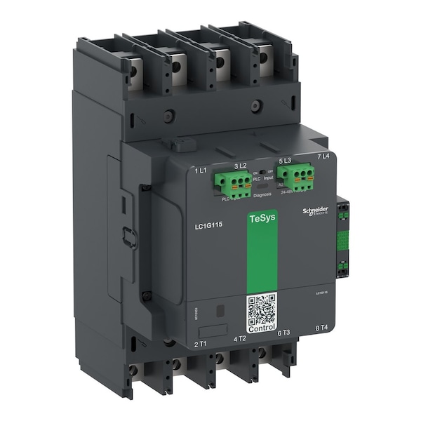 Schneider Electric IEC Magnetic Contactor, 1NC/1NO, 200V-500V AC/DC, 4 P, Spring Type LC1G1504LSEA - main