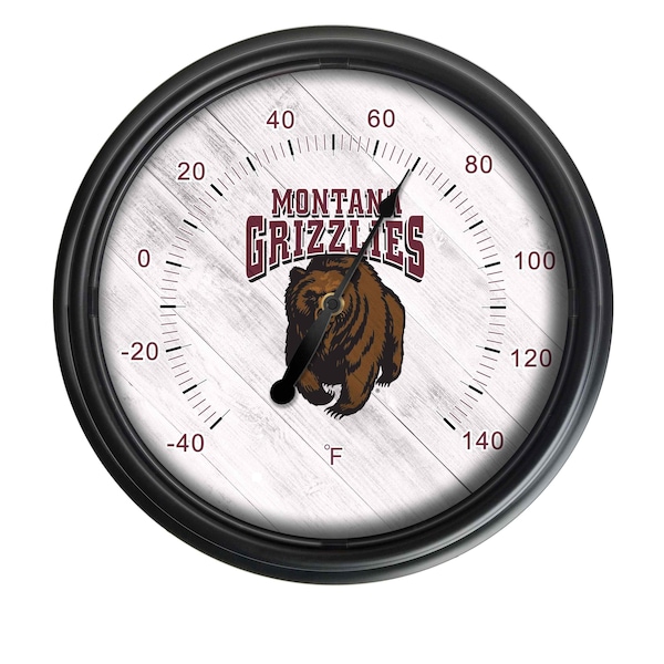 Holland Bar Stool Co University of Montana Indoor/Outdoor LED Thermometer ODThrm14BK-08MontUn - main