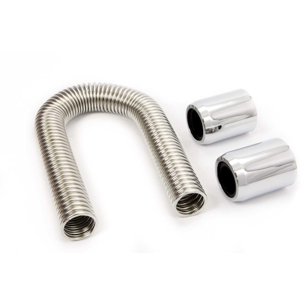 Strike3 24 in. Long Radiator Hose Kit wih Chrome End Caps, Polished ST1845532 - main