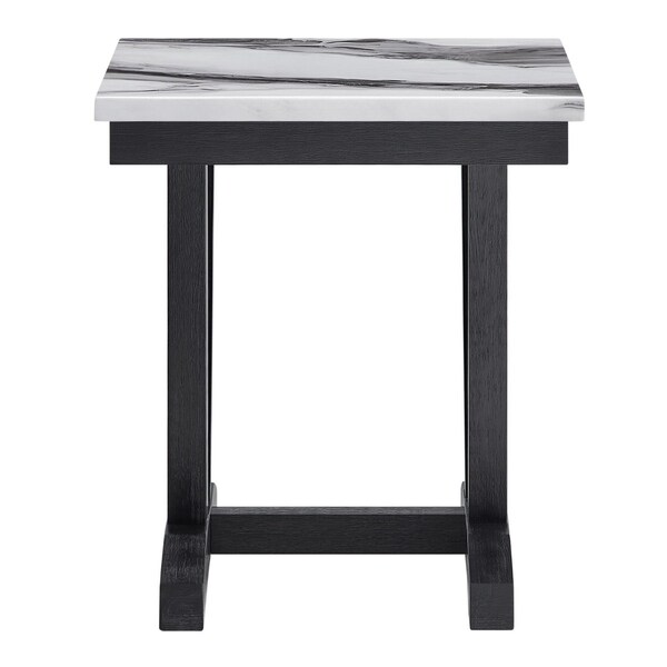 Global Furniture Usa Contemporary T1319 Blk/Wht End Table T1319-BLK/WHT-ET - main