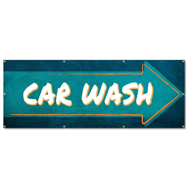 Signmission Car Wash, 36 Inch, Banner B-96-30353 - main