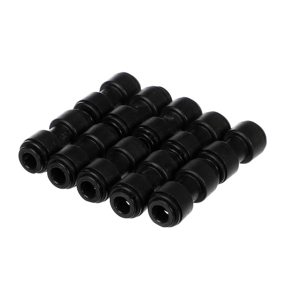 Unox Fitting Kit, Push to Connect, Straight, 8MM, Black, 10PK KEL1020A - main