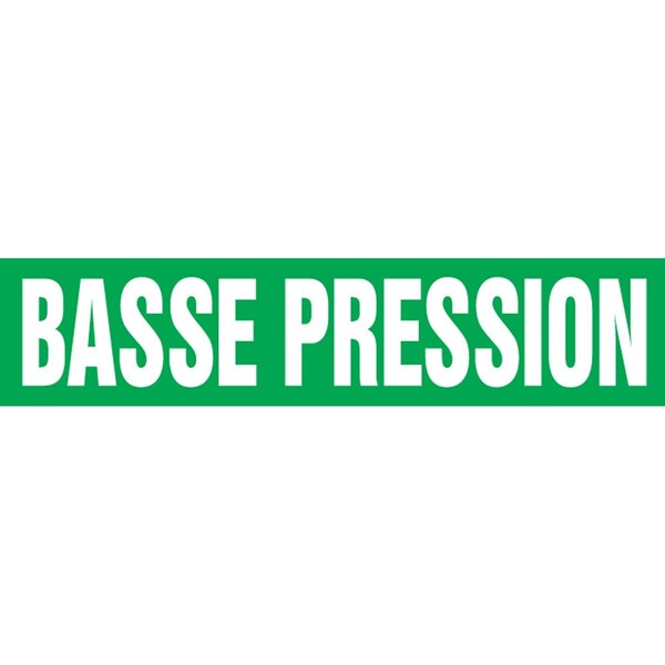 Accuform FRENCH PIPE MARKER BASSE PRESSION CRPK482SSH - main