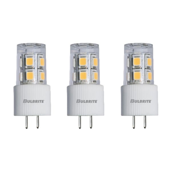Bulbrite 15-Watt Equivalent JC Non-Dimmable Bi-Pin (G4) LED Light Bulb Soft White Light, 2PK 861510 - main