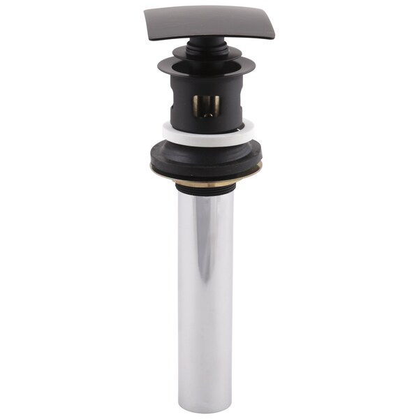 Delta Square Push Pop-Up With Overflow In Venetian Bronze 72175-RB - main