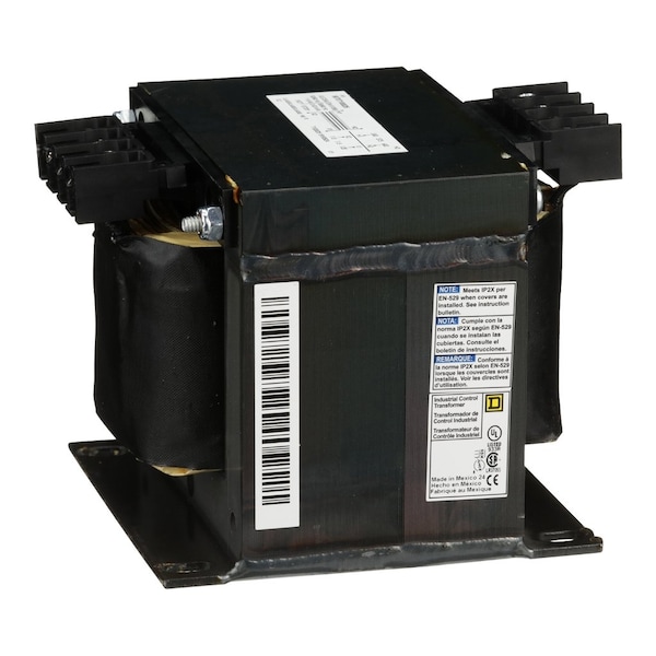 Schneider Electric Control Transformer, 1 kVA, 120V AC, 600 V 120 V; 575 V 115 V; 550 V 110 V 9070T1000D5 - main