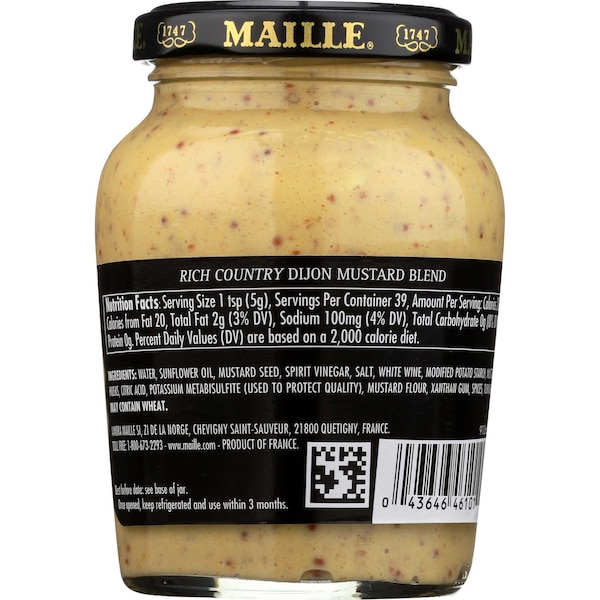 Maille Rich Country Dijon Mustard Blend, 7 Ounce, 6PK 91017 - main