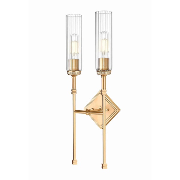 Z-Lite Esme Modern Gold 2 Light Wall Sconce 3047-2S-MGLD - main