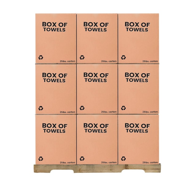 Supremeplus White Half Towel Rags 20 in x 20 in, 675 lbs. Pallet, 27x 25 lbs. Boxes, 27PK SP-3197 - main