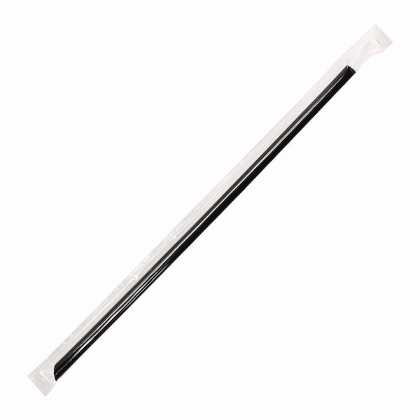 Karat Jumbo Straws, 9", Plastic, Black, 2000PK C9035 - main