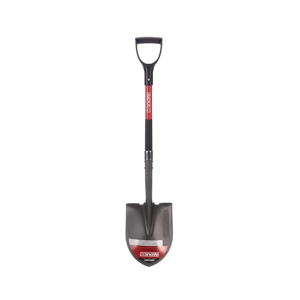 Radius Garden Premium D-Handle Round-Point Shovel, Steel Shaft RPS005 - main