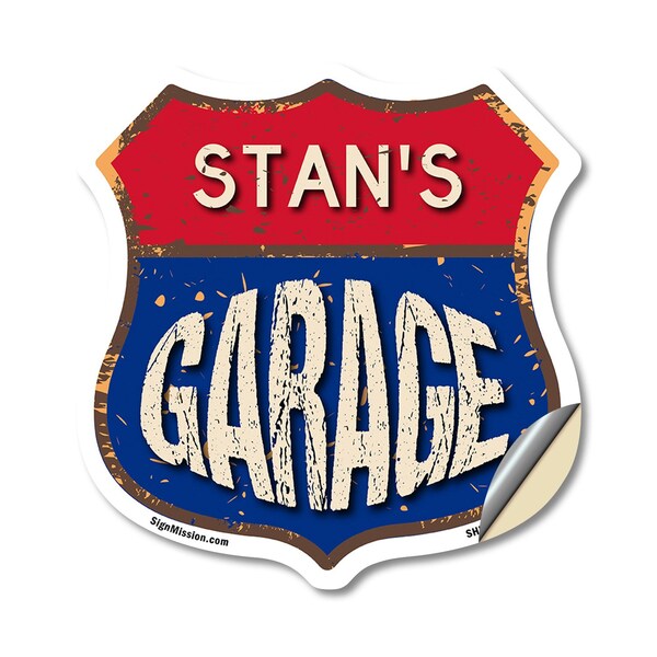 Signmission Stan's Garage, 12 Inch X 12 Inch, Vinyl Decal SHI-D-12-383-STAN - main