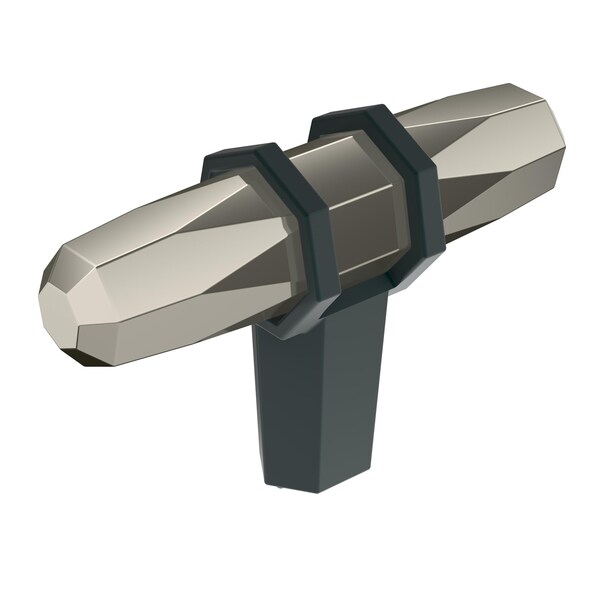 Amerock London 2-1/2 in 64 mm Length Polished Nickel/Black Bronze Cabinet Knob BP36647PNBBR - main
