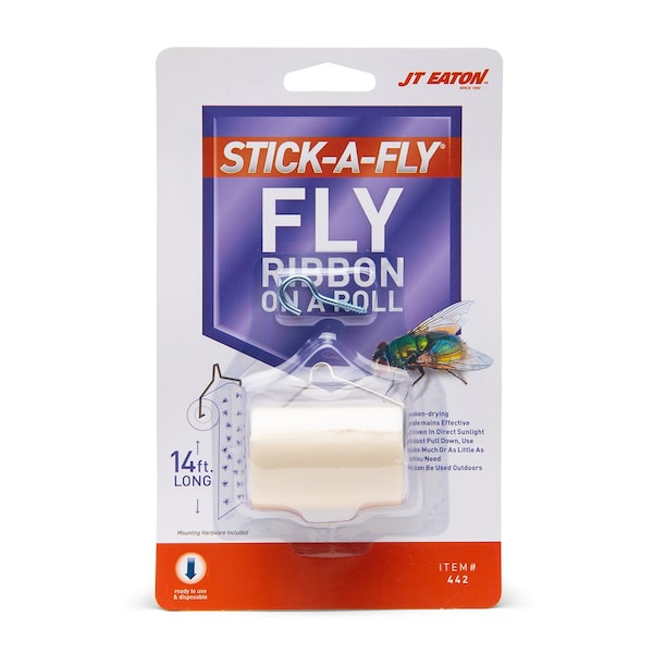 Jt Eaton Stick-A-Fly 14 Ft. Fly Ribbon On A Roll 442 - main