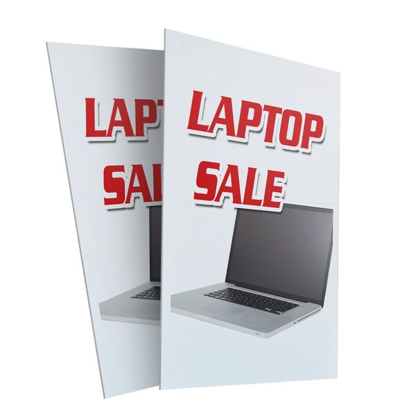 Signmission Laptop Sale, Plastic Signs Only 24 Inch x 36 Inch, Corrugated Plastic, 2PK CSB-2436-2PACK-Laptop Sale - main