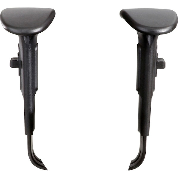 Safco Task Chair Adjustable TPad Arm Kit, Black SAF3399BL - main