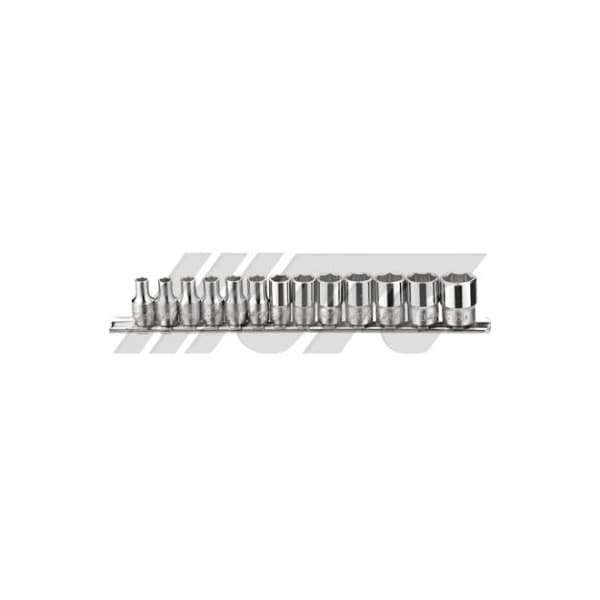 Jtc Auto Tools 1/4in DR x 13pcs Socket Set 12PT, Sizes 4-14mm, Length 25mm T213M - main