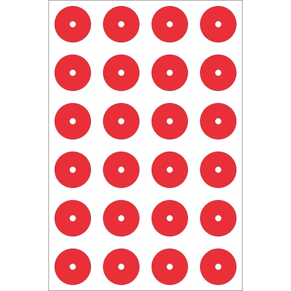 Accuform GAUGE MARKING DECALS 1 12 in COLOR RED GML101RD - main